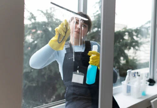 Nettoyage de vitres intérieures et extérieures à Lamancine